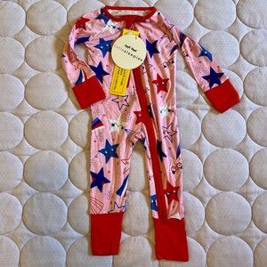Little Sleepies Starry Pink and Blue Zippy